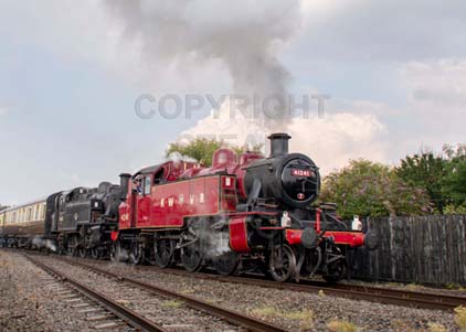 Purchase photo of 41241 2MT &  41312 2MT at Didcot