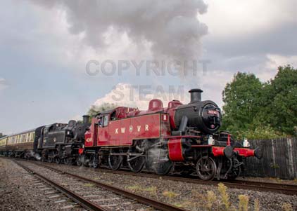 Purchase photo of 41241 2MT &  41312 2MT at Didcot