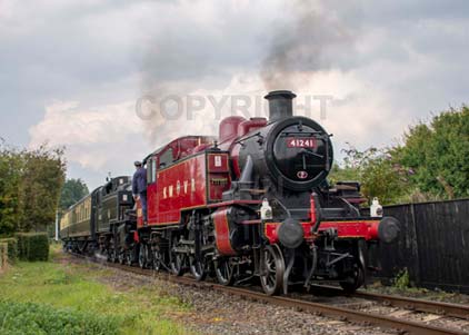 Purchase photo of 41241 2MT &  41312 2MT at Didcot