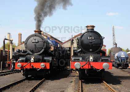 Purchase photo of 6023 KING EDWARD II &  5051 EARL BATHURST at Didcot