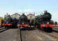 Photograph of KING EDWARD II - 6023 KING EDWARD II,  6024 KING EDWARD I &  5051 EARL BATHURST at Didcot on 23/04/11