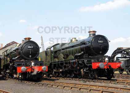 Purchase photo of 6024 KING EDWARD I &  5051 EARL BATHURST at Didcot
