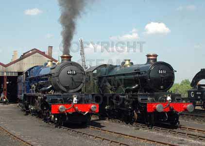 Purchase photo of 6023 KING EDWARD II &  5051 EARL BATHURST at Didcot