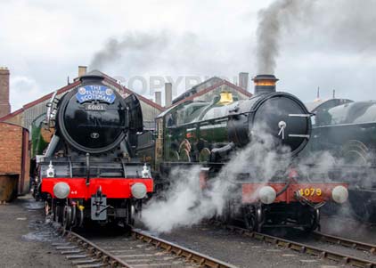 Purchase photo of 60103 FLYING SCOTSMAN &  4079 PENDENNIS CASTLE at Didcot