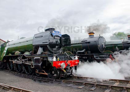 Purchase photo of 60103 FLYING SCOTSMAN &  4079 PENDENNIS CASTLE at Didcot