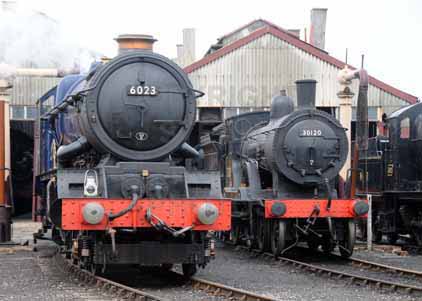 Purchase photo of 6023 KING EDWARD II &  30120 T9 at Didcot