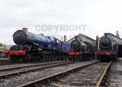 Purchase photo of 6023 KING EDWARD II,  30120 T9 &  3822 2-8-0 at Didcot
