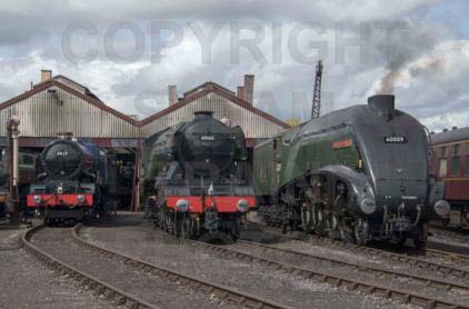 Purchase posters of 6023 KING EDWARD II,  60103 FLYING SCOTSMAN &amp;  60009 UNION OF SOUTH AFRICA