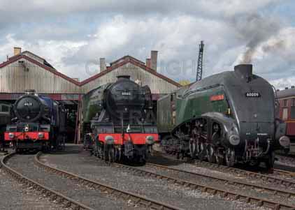 Purchase photo of 6023 KING EDWARD II,  60103 FLYING SCOTSMAN &  60009 UNION OF SOUTH AFRICA at Didcot