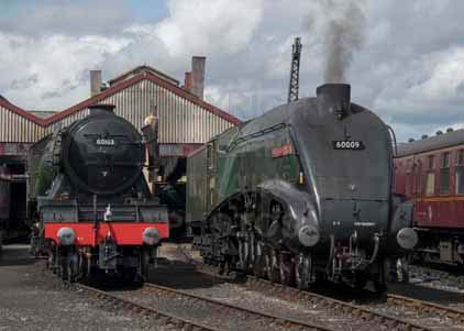Purchase photo of 60103 FLYING SCOTSMAN &  60009 UNION OF SOUTH AFRICA at Didcot