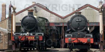 Purchase posters of 4144 2-6-2T &amp;  6023 KING EDWARD II