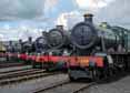 Photograph of 0-4-2T - 1450 0-4-2T,  1466 0-4-2T,  5322 2-6-0 Tender Locomotive,  6023 KING EDWARD II,  6998 BURTON AGNES HALL &  9466 0-6-0PT at Didcot on 30/04/16
