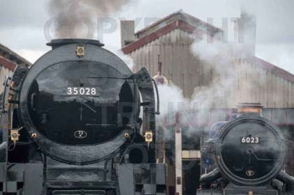 Purchase posters of 35028 CLAN LINE &amp;  6023 KING EDWARD II