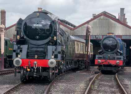 Purchase photo of 35028 CLAN LINE &  6023 KING EDWARD II at Didcot
