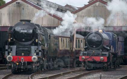 Purchase posters of 35028 CLAN LINE &amp;  6023 KING EDWARD II