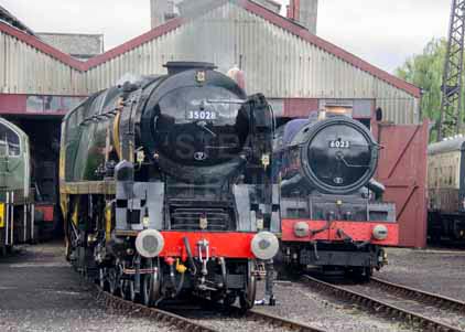 Purchase photo of 35028 CLAN LINE &  6023 KING EDWARD II at Didcot