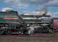 Photograph of OLIVER CROMWELL - 60009 UNION OF SOUTH AFRICA &  70013 OLIVER CROMWELL at Didcot on 31/08/17