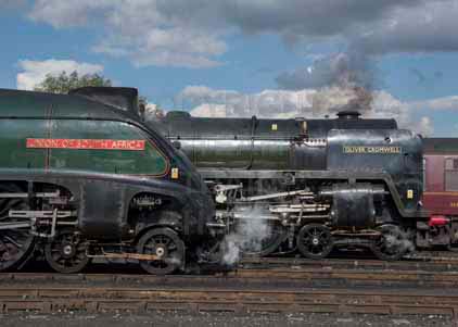Purchase photo of 60009 UNION OF SOUTH AFRICA &  70013 OLIVER CROMWELL at Didcot