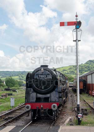 Purchase photo of 70013 OLIVER CROMWELL at Gloucestershire Warwickshire Railway