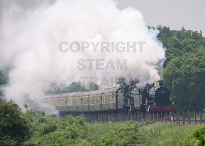 Purchase photo of 7820 DINMORE MANOR &  7903 FOREMARKE HALL at Gloucestershire Warwickshire Railway