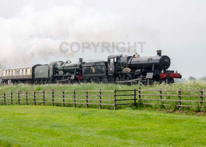 Purchase photo of 7820 DINMORE MANOR &  7903 FOREMARKE HALL at Gloucestershire Warwickshire Railway