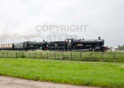 Purchase photo of 7820 DINMORE MANOR &  7903 FOREMARKE HALL at Gloucestershire Warwickshire Railway