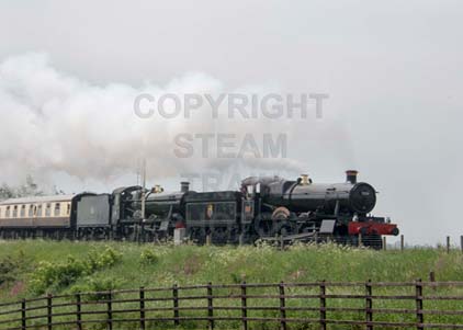 Purchase photo of 7820 DINMORE MANOR &  7903 FOREMARKE HALL at Gloucestershire Warwickshire Railway