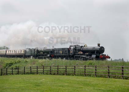 Purchase photo of 7820 DINMORE MANOR &  7903 FOREMARKE HALL at Gloucestershire Warwickshire Railway