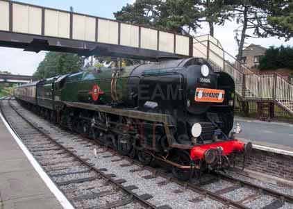 Purchase photo of 35006 PENINSULAR & ORIENTAL S. N. Co. at Gloucestershire Warwickshire Railway