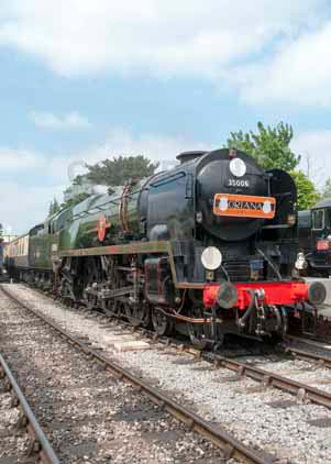 Purchase photo of 35006 PENINSULAR & ORIENTAL S. N. Co. at Gloucestershire Warwickshire Railway