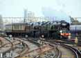 Photograph of BRAUNTON - 34046 BRAUNTON &  35028 CLAN LINE at London - Clapham Junction on 06/03/14