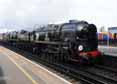Photograph of BRAUNTON - 34046 BRAUNTON &  35028 CLAN LINE at London - Clapham Junction on 06/03/14