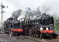 Photograph of 9F - 9017 EARL OF BERKELEY &  92212 9F at Mid Hants Railway on 27/03/11