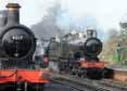 Photograph of CITY OF TRURO - 9017 EARL OF BERKELEY &  3717 CITY OF TRURO at Mid Hants Railway on 27/03/11