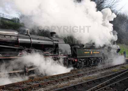 Purchase photo of Double Header at Mid Hants Railway