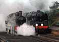 Photograph of 9F - 9017 EARL OF BERKELEY &  92212 9F at Mid Hants Railway on 27/03/11
