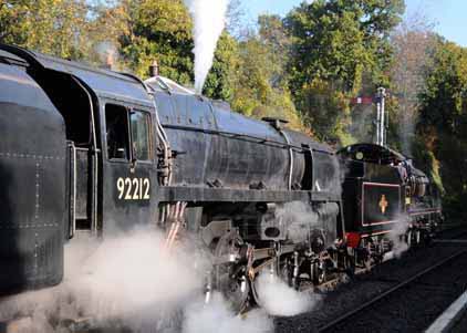 Purchase photo of 31806 U &  92212 9F at Mid Hants Railway
