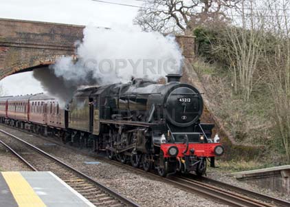 Purchase photo of 45212 Black Five at Mortimer