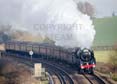 Photograph of OLIVER CROMWELL - 70013 OLIVER CROMWELL at Mortimer on 19/12/17