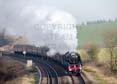 Photograph of OLIVER CROMWELL - 70013 OLIVER CROMWELL at Mortimer on 19/12/17
