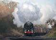 Photograph of OLIVER CROMWELL - 70013 OLIVER CROMWELL at Mortimer on 19/12/17