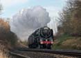 Photograph of OLIVER CROMWELL - 70013 OLIVER CROMWELL at Mortimer on 19/12/17