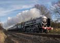 Photograph of OLIVER CROMWELL - 70013 OLIVER CROMWELL at Mortimer on 19/12/17