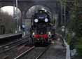 Photograph of CLAN LINE - 35028 CLAN LINE at Reading West on 14/04/10