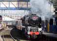 Photograph of LORD DOWDING (BRAUNTON) - 34052 LORD DOWDING (BRAUNTON) at Reading West on 07/03/17