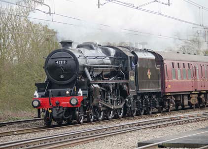 Purchase photo of 45212 Black Five at Tilehurst