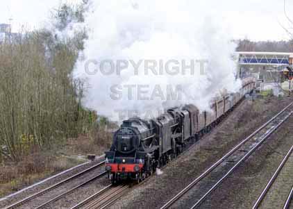 Purchase photo of 44871 Black Five &  45407 THE LANCASHIRE FUSILIER at Tilehurst