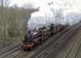 Photograph of Black Five - 44871 Black Five &  45407 THE LANCASHIRE FUSILIER at Tilehurst on 11/12/14