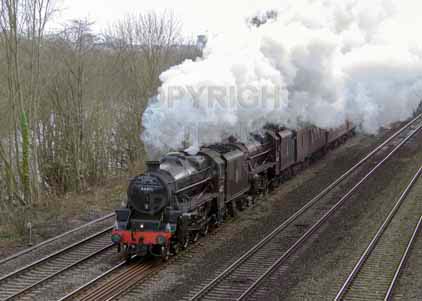 Purchase photo of 44871 Black Five &  45407 THE LANCASHIRE FUSILIER at Tilehurst