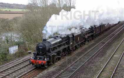 Purchase photo of 44871 Black Five &  45407 THE LANCASHIRE FUSILIER at Tilehurst